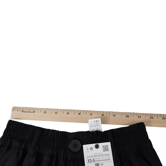Zara Cargo Pants Womens XS Small Black Bloggers Favorite High-Rise Boho Soft NWT - Picture 9 of 11